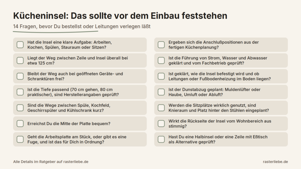 Kücheninsel planen